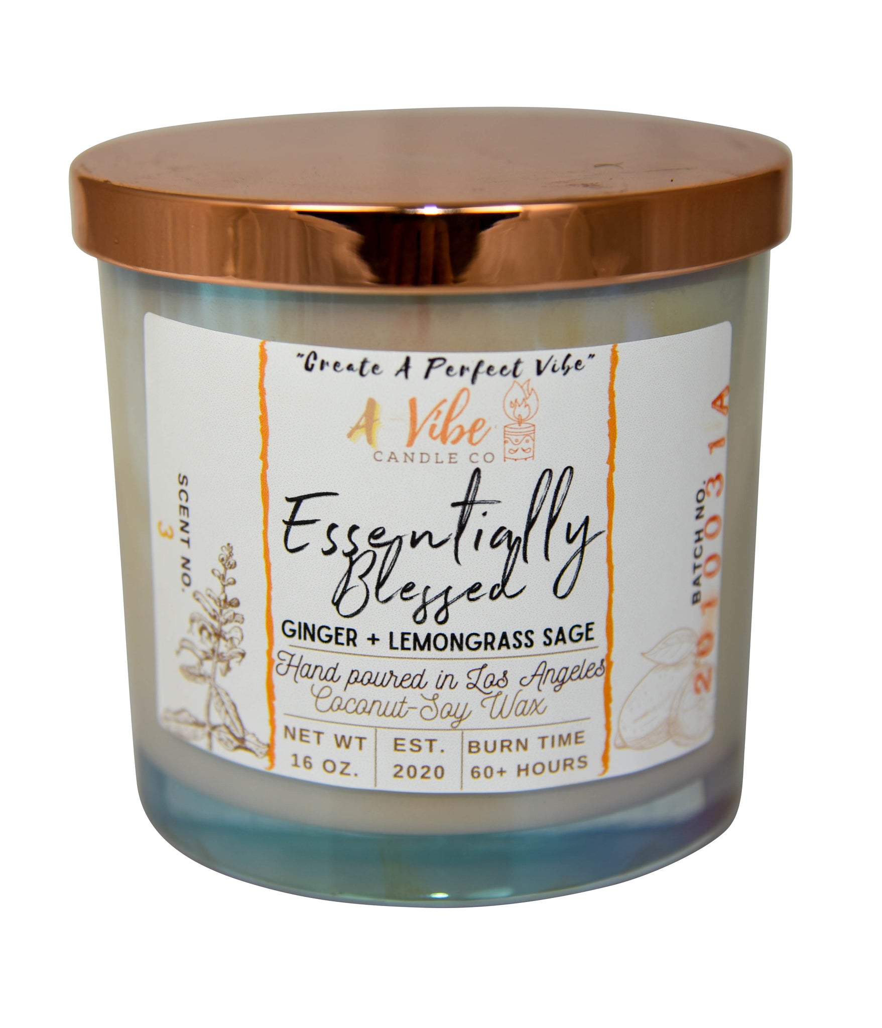 "Essentially Blessed"- Ginger + Lemongrass Sage