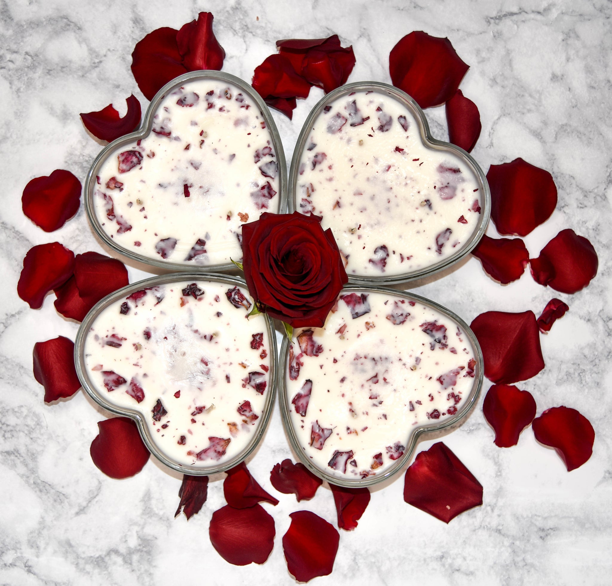 V-Day Collection - (Heart Shaped) Rose Petals