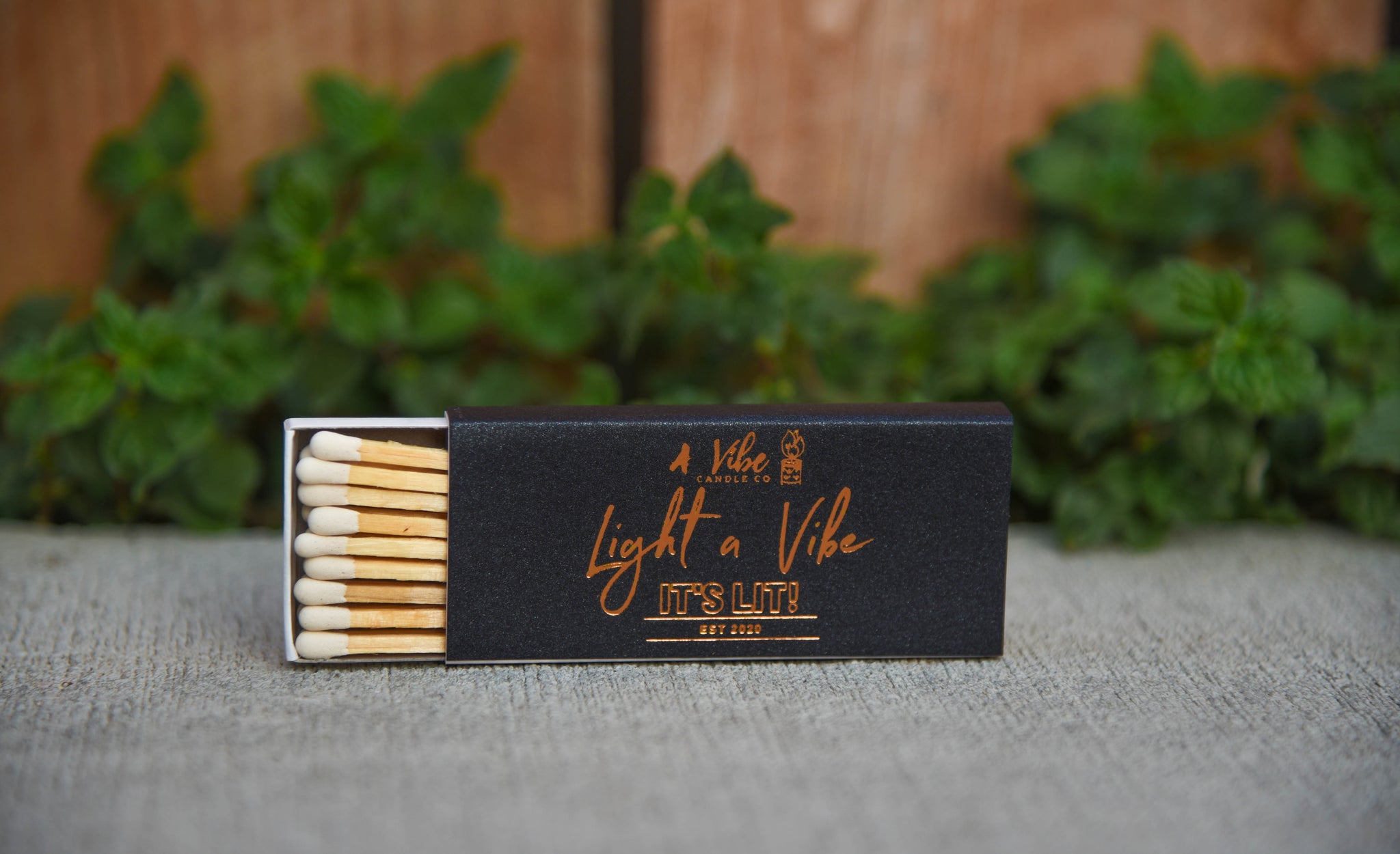 A Vibe Candle Co Long Stem Candle Match Box